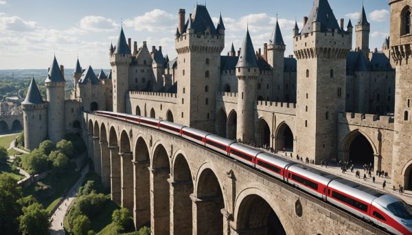 Rejoindre rapidement la gare TGV depuis les remparts